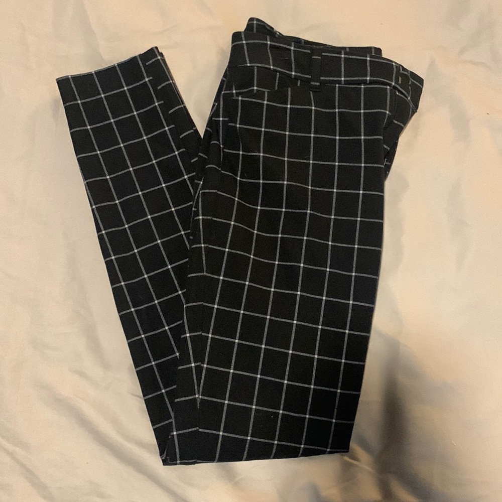 Old Navy Pixie High Rise Windowpane Stretch Ankle Pants - Size 4
